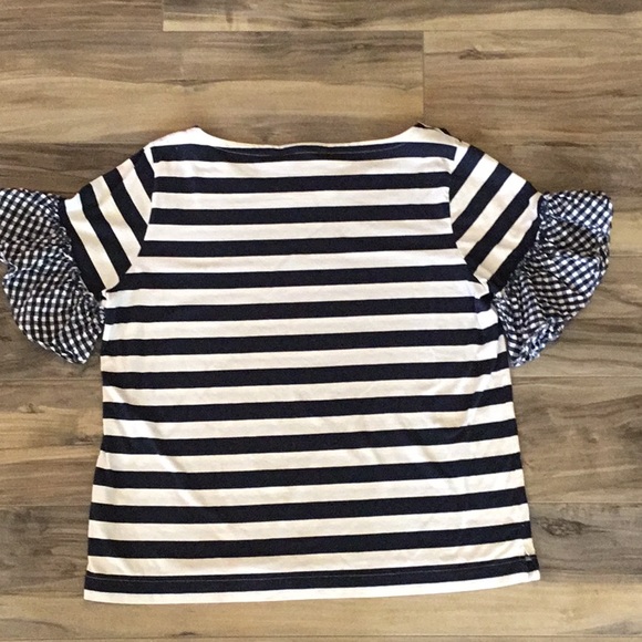 J. Crew Ruffle Sleeve Top - Picture 7 of 8